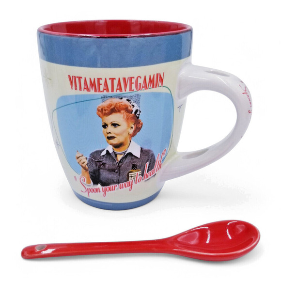 I Love Lucy Mug & Spoon Vitameatavegamin SPOON YOUR WAY TO HEALTH - Picture 3 of 8